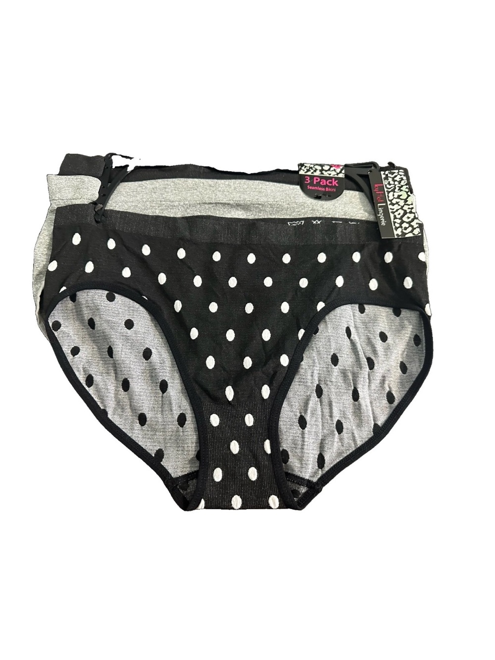 Women Ladies Icy Hot Lingerie 3 Pack Seamless Bikini Panties Underwear Size 2XL